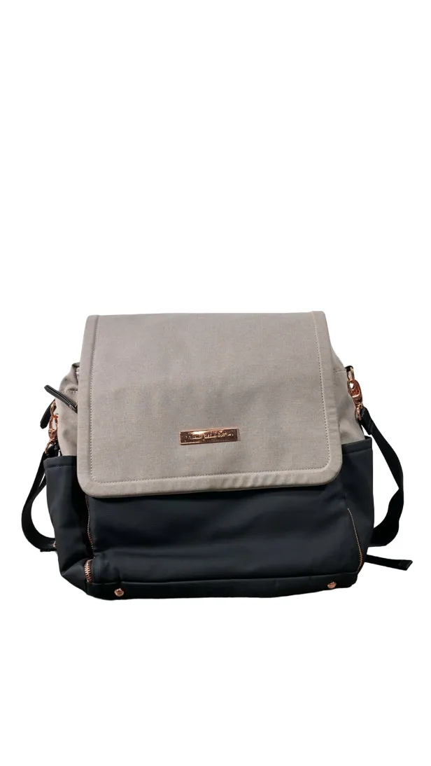 Petunia Pickle Bottom Boxy Backpack Diaper Bag, Sand Black