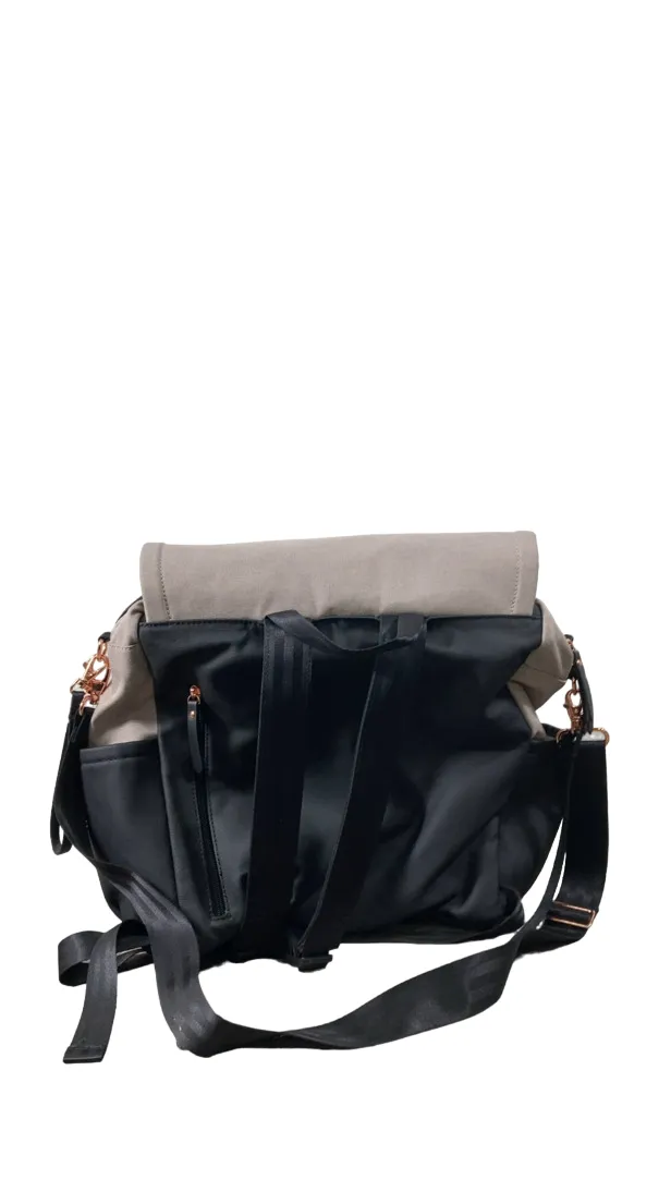 Petunia Pickle Bottom Boxy Backpack Diaper Bag, Sand Black