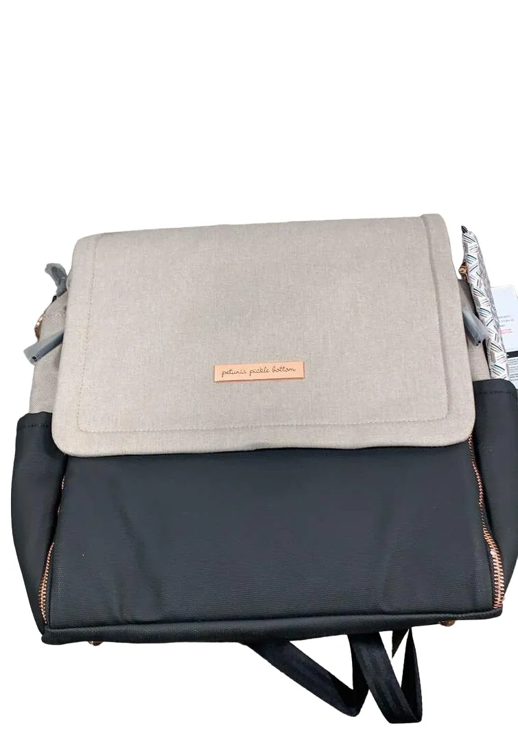 Petunia Pickle Bottom Boxy Backpack Diaper Bag, Sand Black