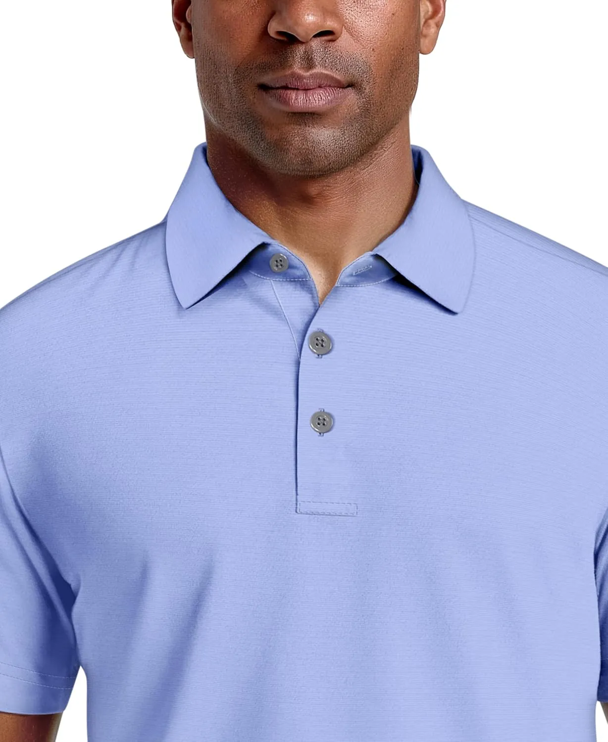 PGA TOUR Men's Solid Cooling Texture Golf Polo Shirt
