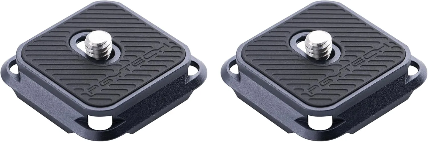 PGYTECH 2 Pcs Arca-Type Quick Release Plates Parts Replacement Switch Between Tripod, Monopod, Slider Arca Swiss Compatible