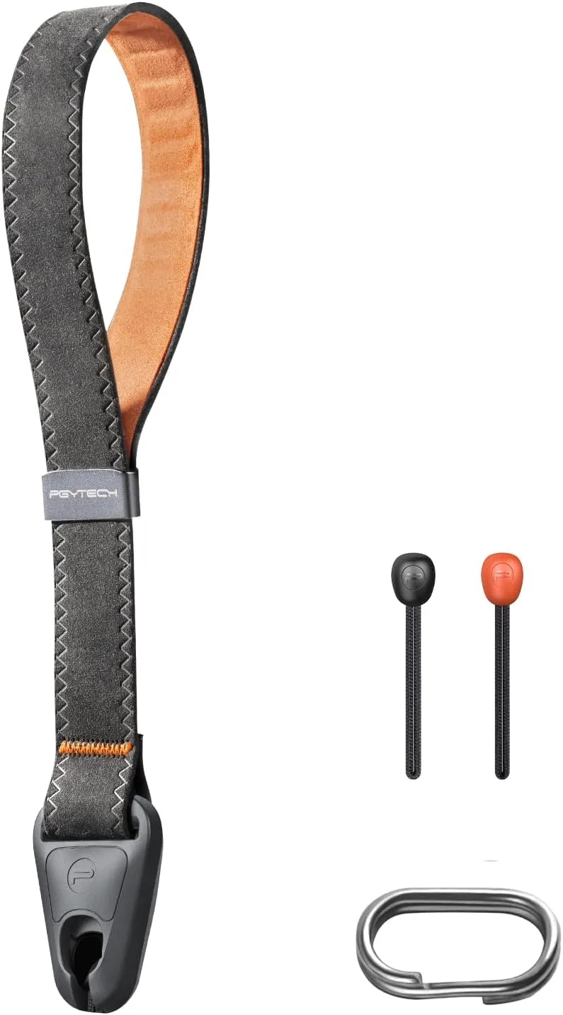 PGYTECH Camera Wrist Strap for Photographers Adjustable Quick Release Camera Hand Strap for Sony, Nikon, Canon, Gopro (Dark Grey)
