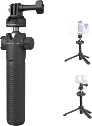 PGYTECH CapLock Extension Pole Mini Tripod for OSMO Action 5 Pro/4/3, for OSMO Pocket 3/2, Selfie Stick Rod for Gopro Hero 13/12/11/10, for Insta360 Ace Pro 2/One RS/R/X3, XiaoYi, Feiyu Action Camera