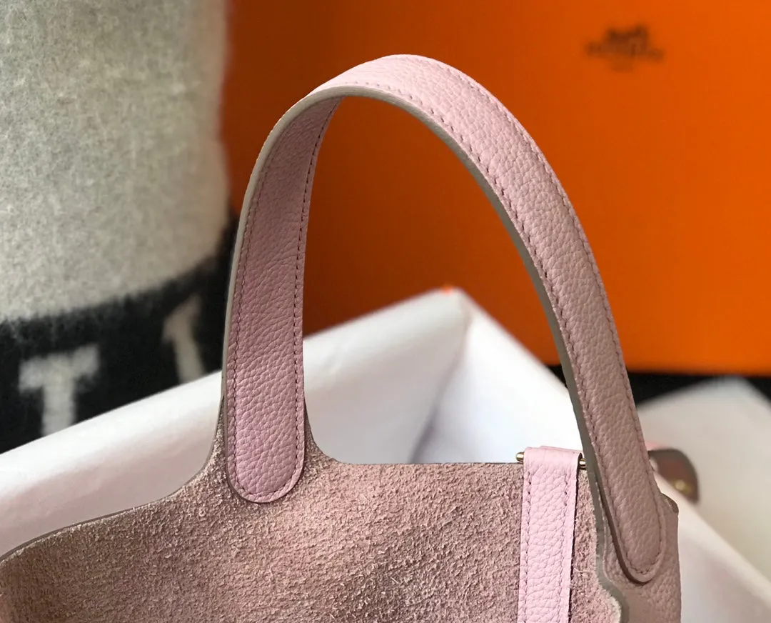 picotin lock 18 pink togo ghw
