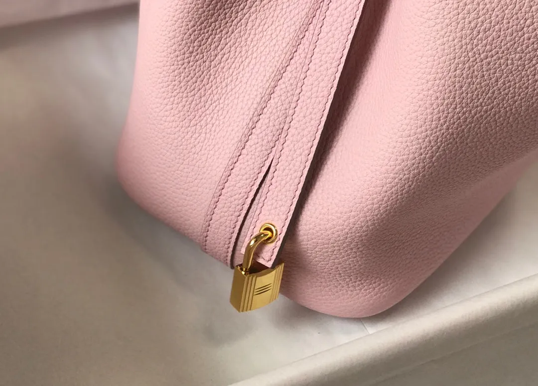 picotin lock 18 pink togo ghw
