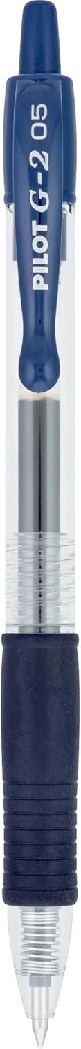 Pilot, G2 Premium Gel Roller Pens, Extra Fine Point 0.5 mm, Pack of 12, Navy
