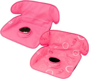 Pink Piddle Pad 2-Pack – Waterproof Car Seat & Stroller Protector for Potty Training Toddlers & Babies, Machine Washable, Anti-Slip Backing, Universal Fit