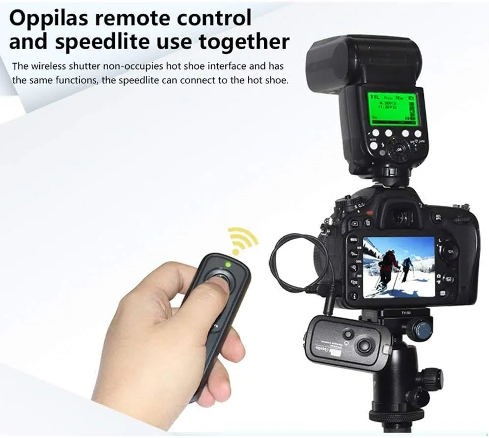 Pixel 2.4GHz Digital Wireless Remote Shutter Release E3 Compatible with Canon, Pentax, Contax, Sigma, etc. Replaces Canon RS-60E3 Replaces Fujifilm RR-100 Replaces Olympus RM-CB2