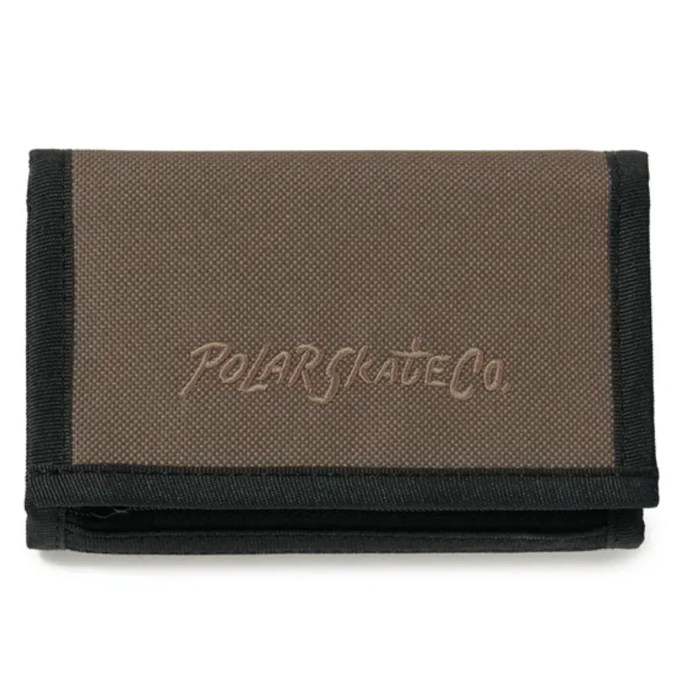 Polar Skate Co Surf Logo Key Wallet | Grey Brown