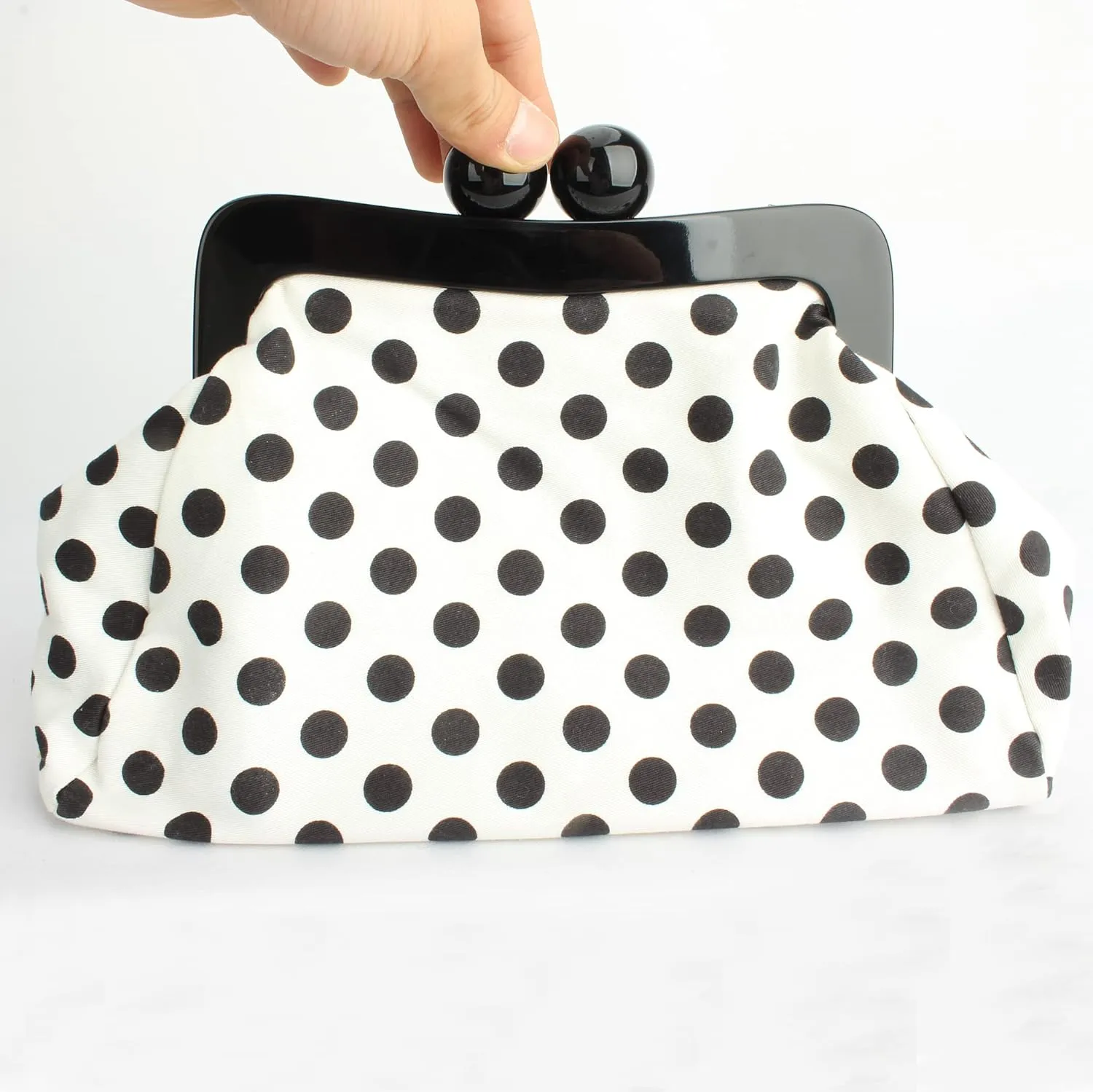 Polka Dot Evening Bag Clutch Purse for Women Wedding Party Handbag Cocktail Bag