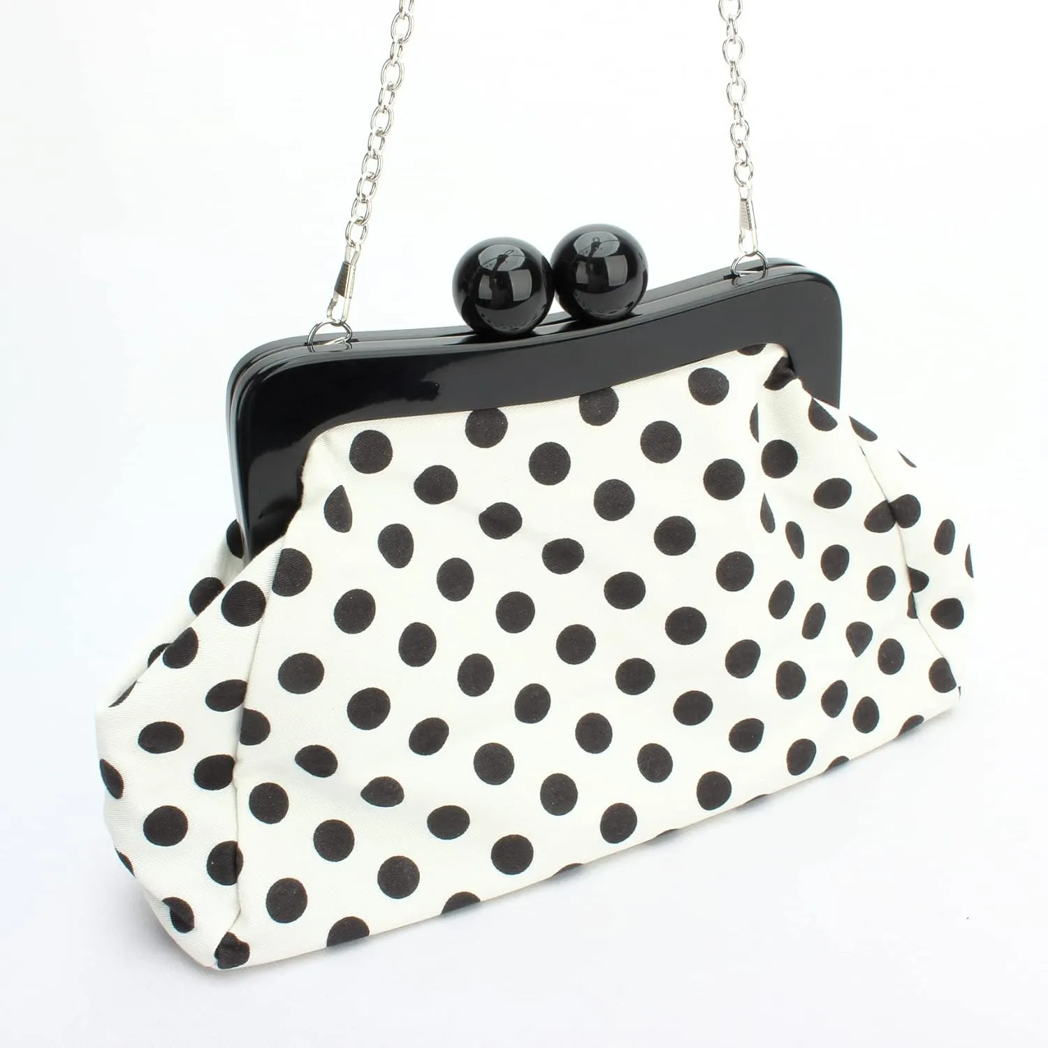 Polka Dot Evening Bag Clutch Purse for Women Wedding Party Handbag Cocktail Bag