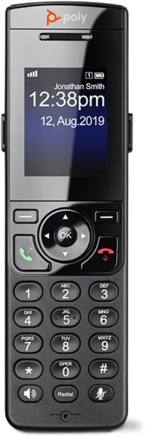 Poly - VVX D230 DECT Cordless Handset (Polycom) - Wireless DECT Phone Handset Accessory- 2' Color LCD Display