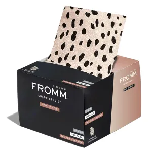 Pop Up Hair Foils, Cheetah Print Pattern, Cosmetology Supplies, Hairstylist Essentials, Ideal for Highlighting and Coloring, Precut, 5" x 11", 500 Foil Sheets