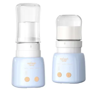 Portable Bottle Warmer for Travel with 9 Adapters, 5 Heat Modes Baby Bottle Warmer On The Go, Detachable Leak-Proof Design Cordless Baby Breast Milk Warmer, Precise Temperature Control,Formula-Blue