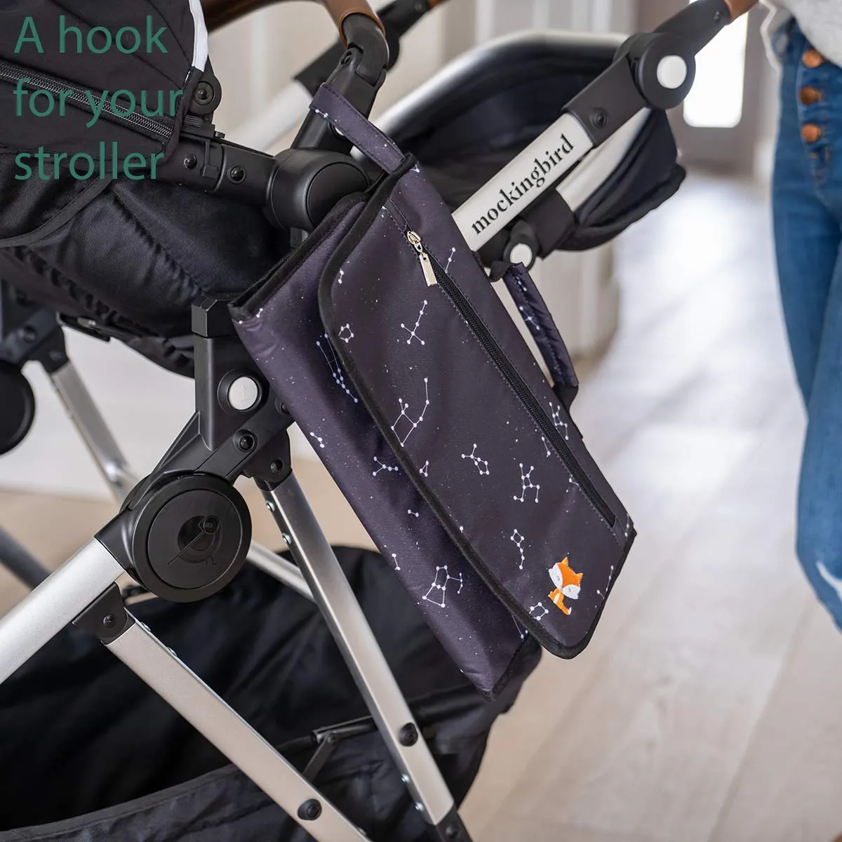 Portable Changing Pad - Waterproof Travel Baby Diaper Changing Pad, Mat Foldable, Wipes Pocket, Gifts