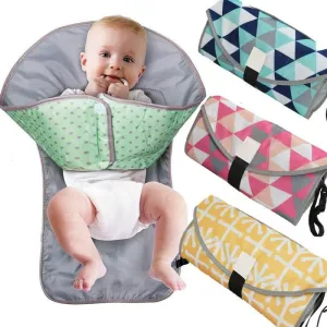 Portable Waterproof Diaper Changing Pad - 3-in-1 Baby Mat