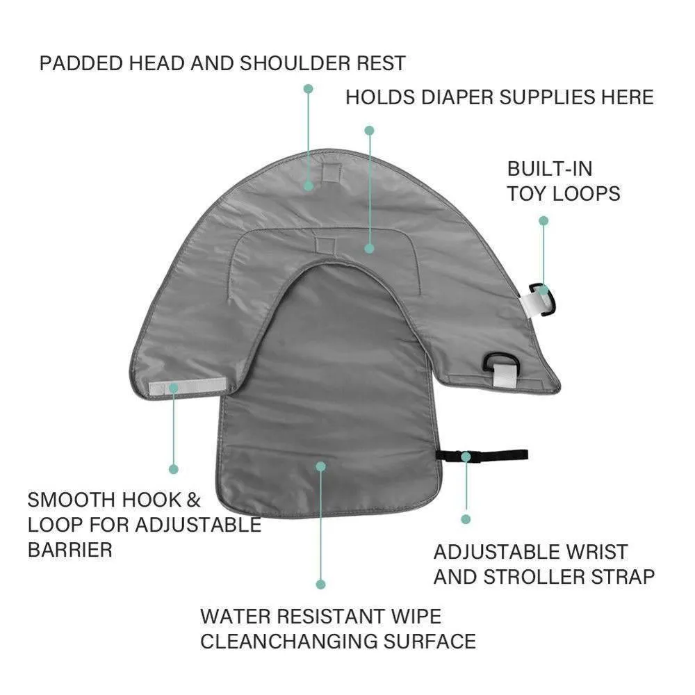 Portable Waterproof Diaper Changing Pad - 3-in-1 Baby Mat