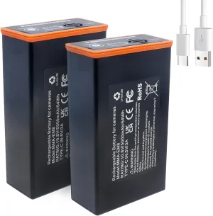 Power Mag Rechargeable Lithium-Ion Battery Pack, 5000mAh 10.8V, 2-Pack, Compatible with Moultrie Edge 2, Edge 2 Pro, Edge, and Edge Pro,Edge Series Trail Cameras Replacement Battery