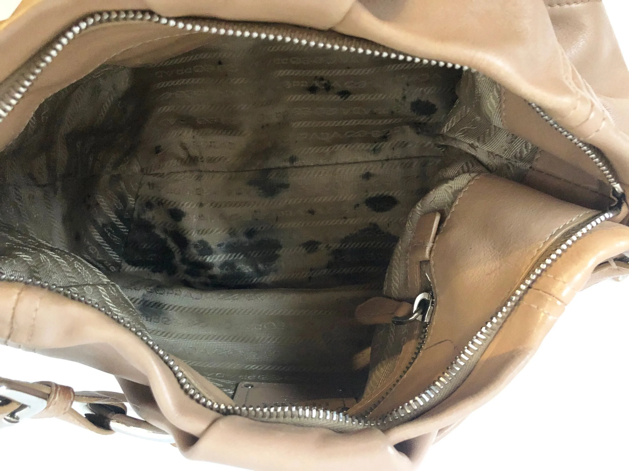 Prada Calfskin Ring Hobo