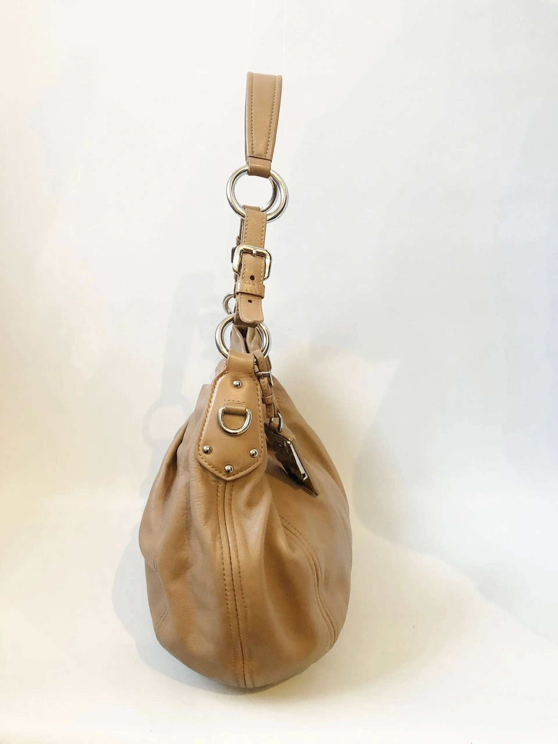 Prada Calfskin Ring Hobo