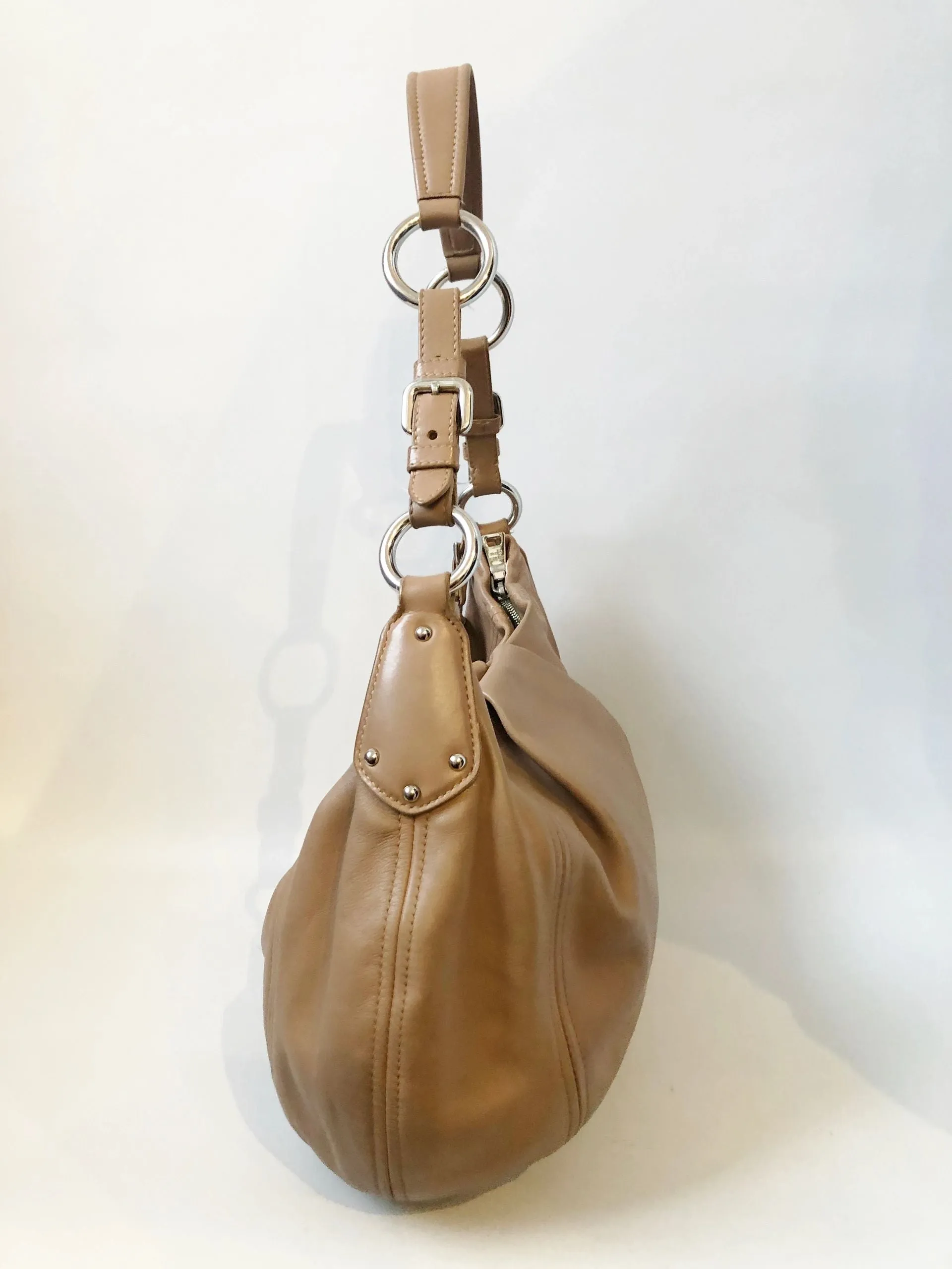 Prada Calfskin Ring Hobo