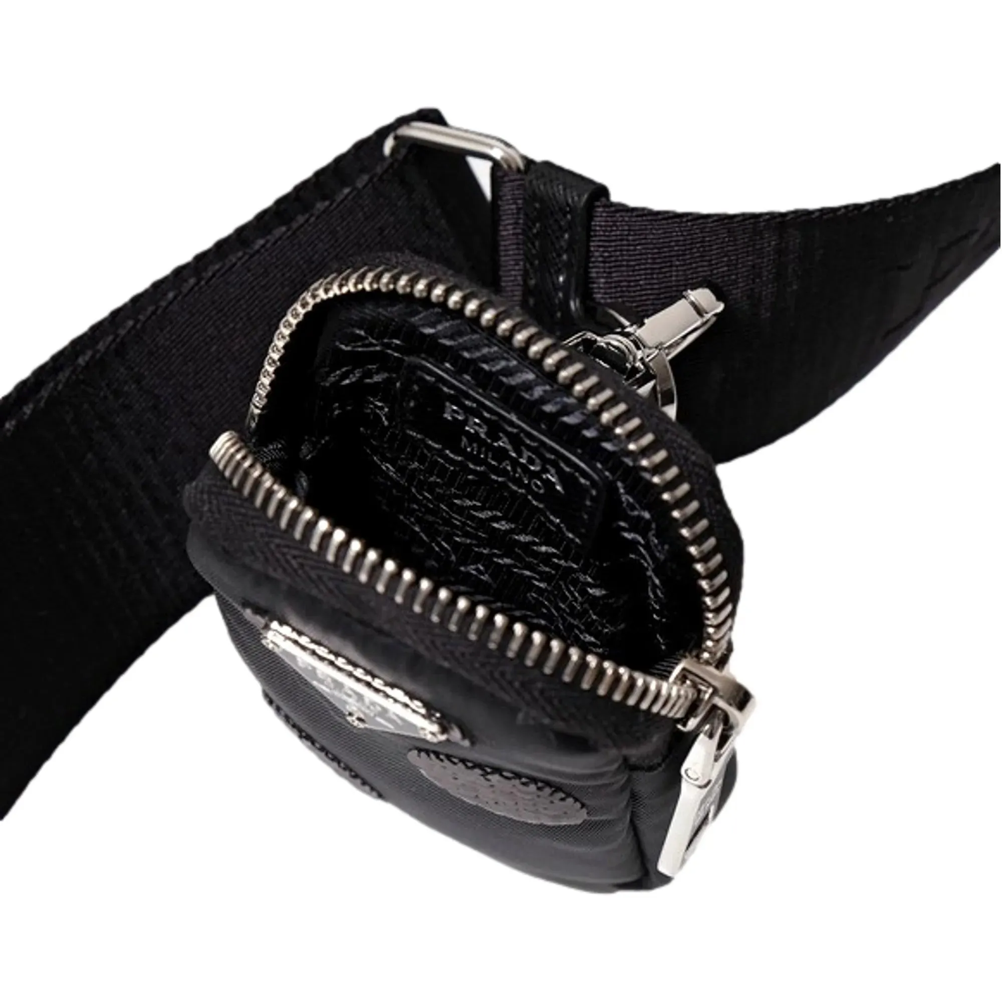 Prada Re-Edition 2005 Hobo Bag Tessuto Nylon Sequin Embellished
