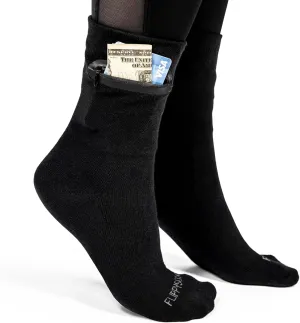 Premium Pick Pocket Proof Anti Theft Sock Wallets with Rugged Zipper and Hidden Pocket - Travelers, Bikers, Runners