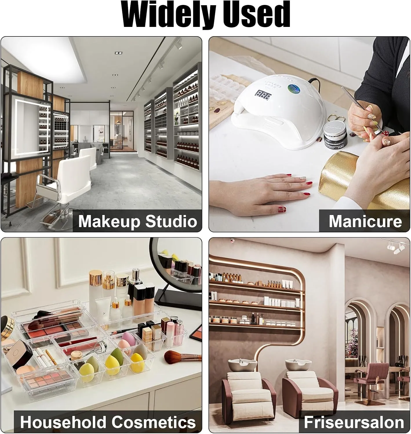Professional Makeup Train Case,Aluminum Cosmetic Case Rolling Makeup Trolley Case for Travel Makeup/Nail Art/Hair Styling