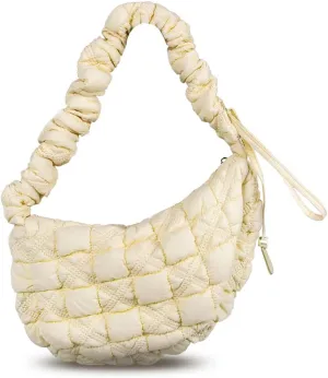 Puffer Bag Quilted Padded Tote Bags for Women Puffy Hobo Purse Lightweight Down Cotton Crossbody Shoulder Bag