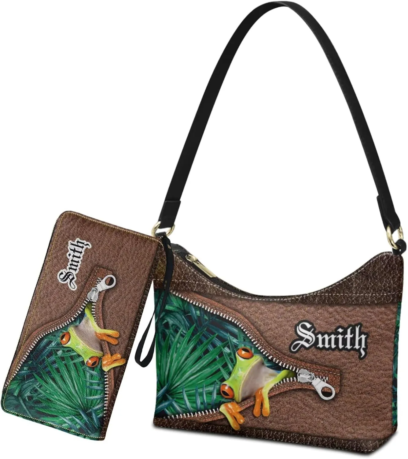 Purse and Wallet Set for Women Lightweight Underarm Purse Hobo Bag Shoulder Bag with Leather Wallet for Women Lady