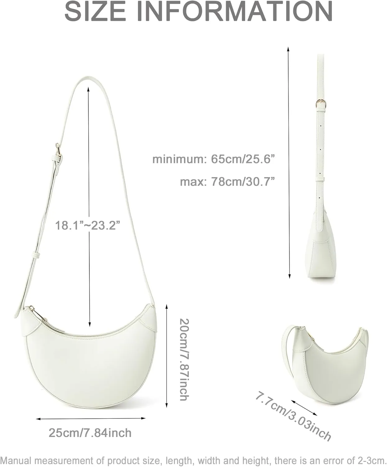 Purse for Women Cute Hobo Tote Handbag Small Dumpling Shoulder Bag Crescent Crossbody Bags