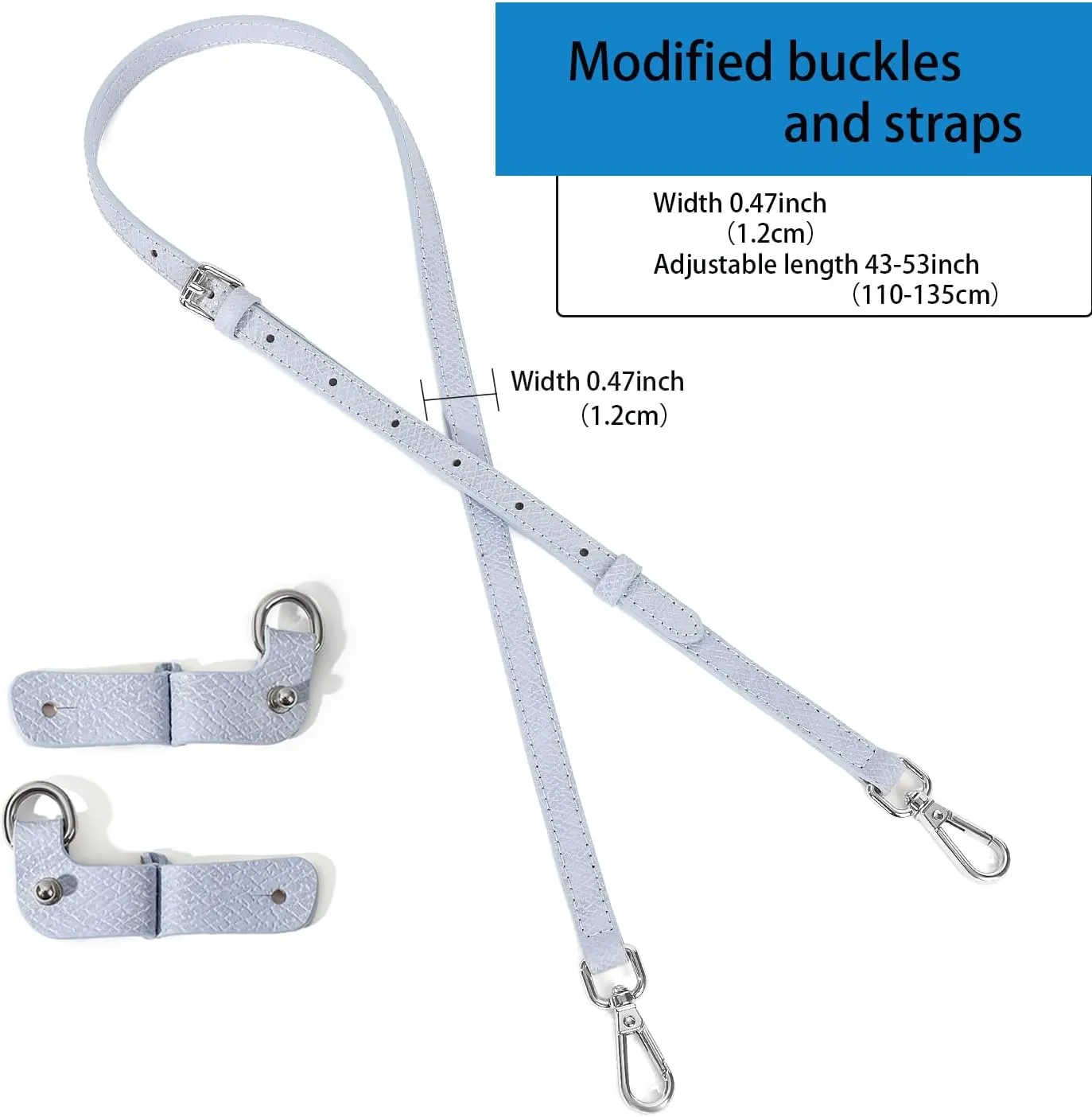 Purse Strap Leather Purse Crossbody Adjustable Shoulder Strap for Suitable for Long Champ Handbags