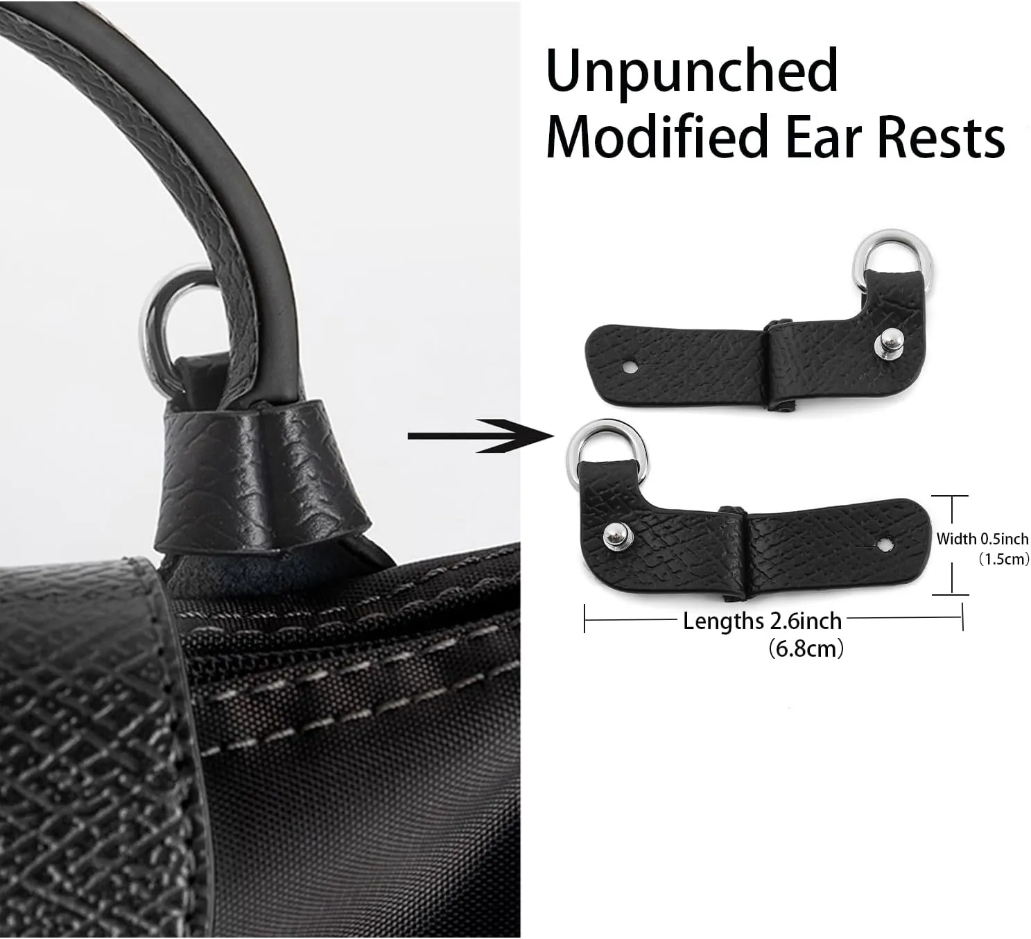Purse Strap Leather Purse Crossbody Adjustable Shoulder Strap for Suitable for Long Champ Handbags