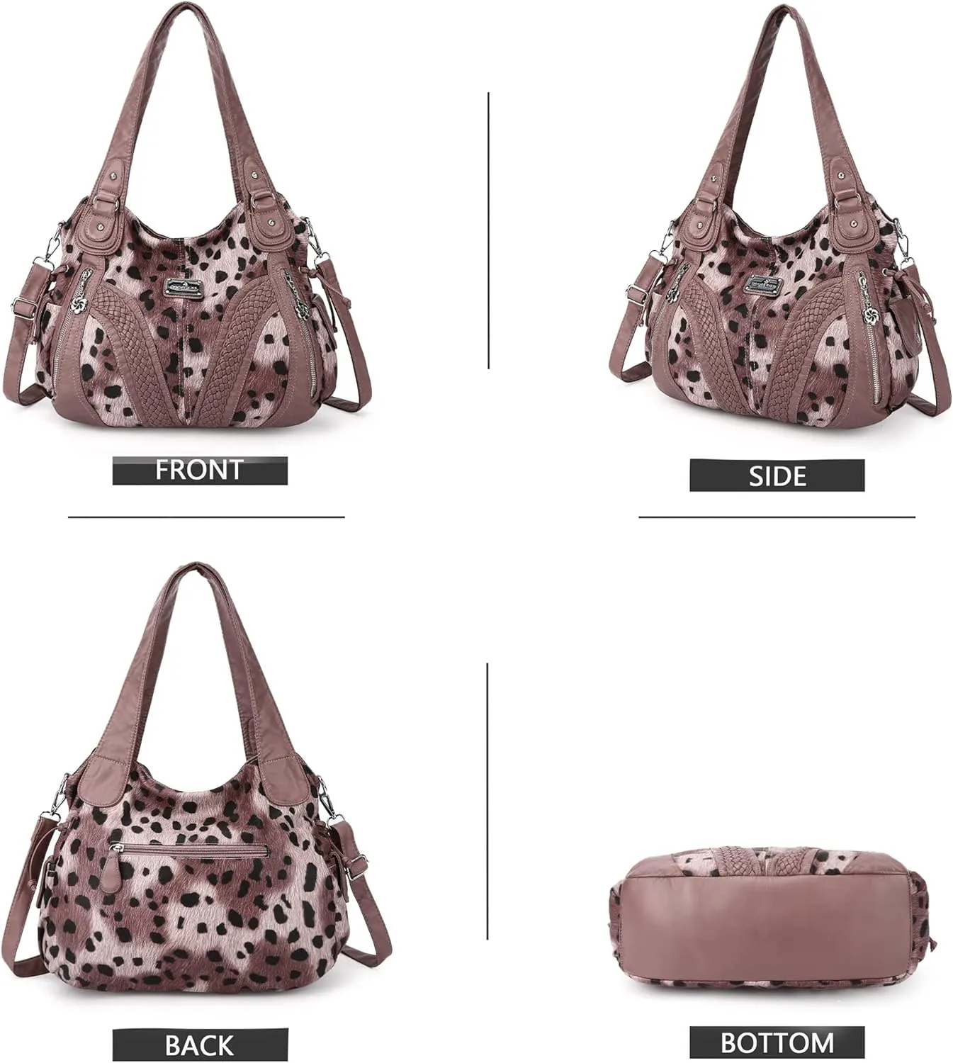 Purses and Handbags Women Fashion Tote Bag Shoulder Bags Top Handle Satchel Purses Washed Synthetic Leather Handbag