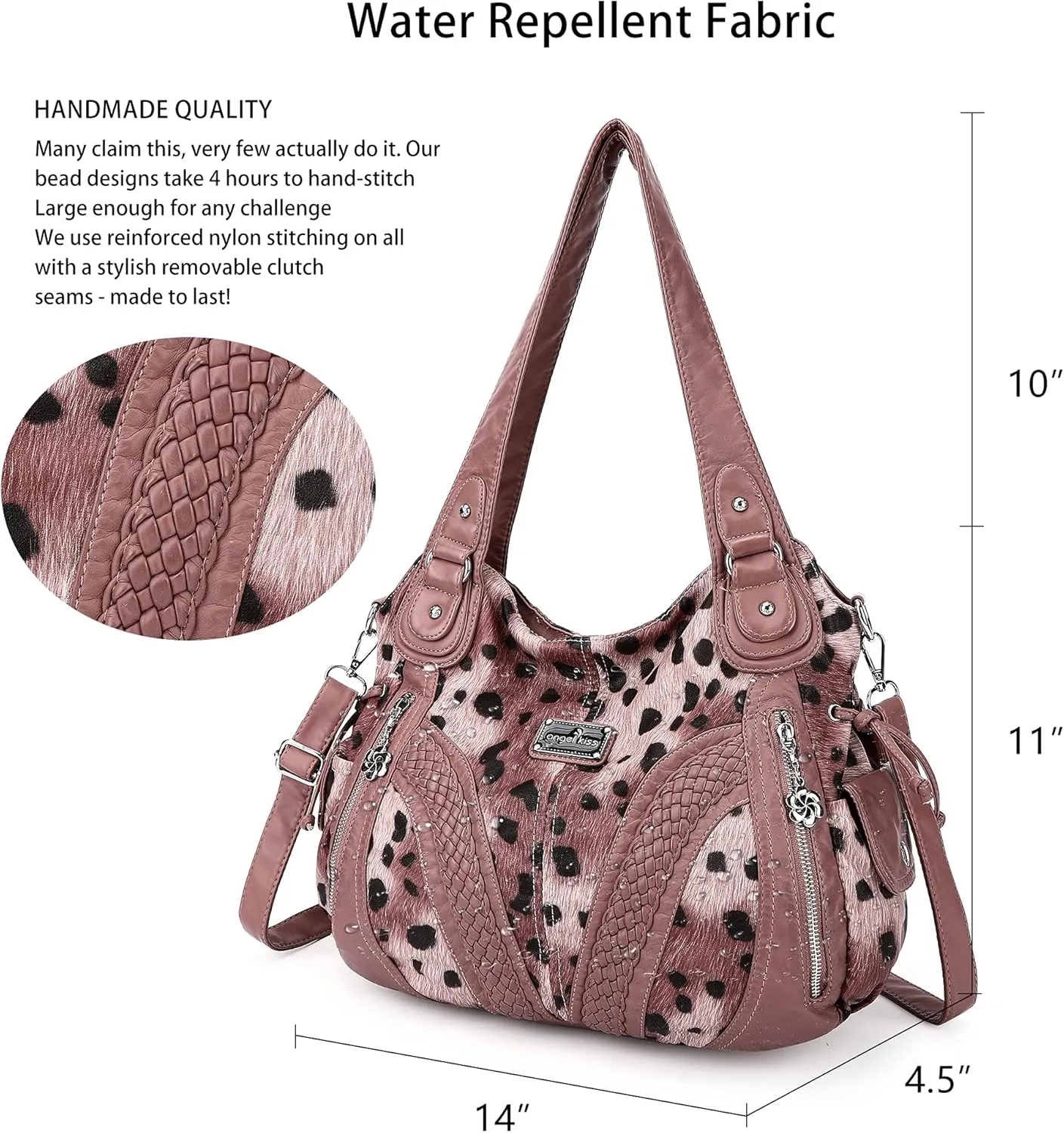 Purses and Handbags Women Fashion Tote Bag Shoulder Bags Top Handle Satchel Purses Washed Synthetic Leather Handbag