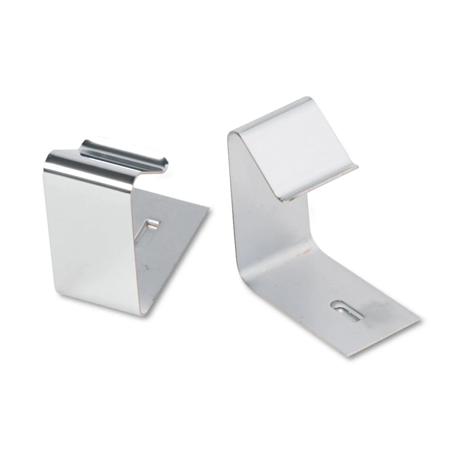 Quartet® Flexible Metal Cubicle Hangers, For 1.5" to 2.5" Thick Partition Walls, Silver, 2/Set