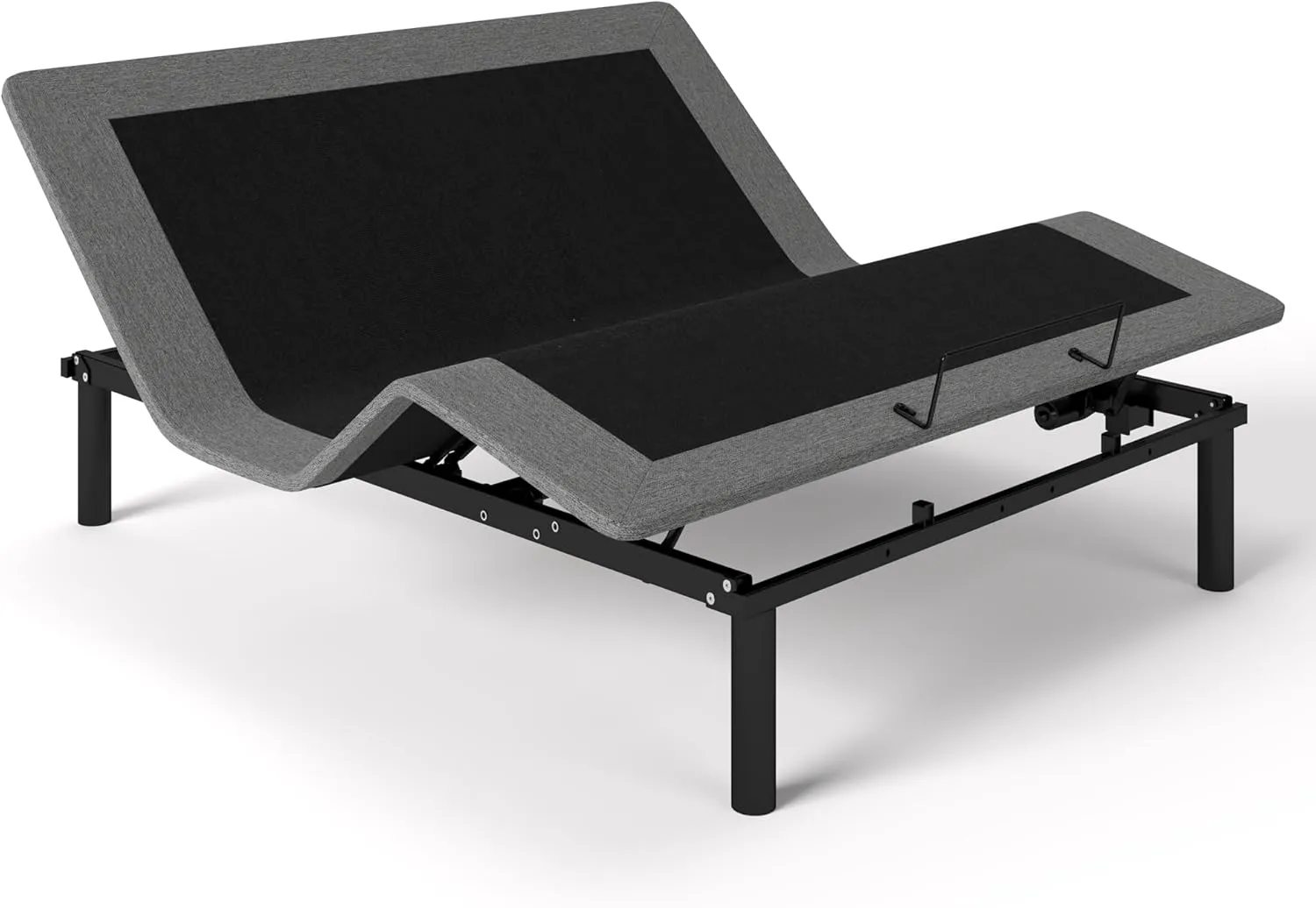 Queen Size Adjustable Bed Frame, Electric Bed Base, Wireless Remote Control, Whisper Quiet Durable Motor, Independent Head and Foot Incline, Fabric Covered