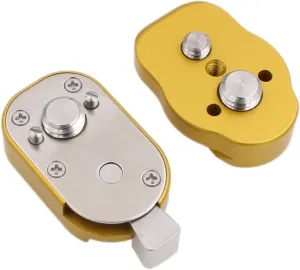 Quick Release Lock Mount Plate Bracket for ARRI RED Camera Monitor Wireless Focus Motor 3/8" 1/4 Screw (Yellow)