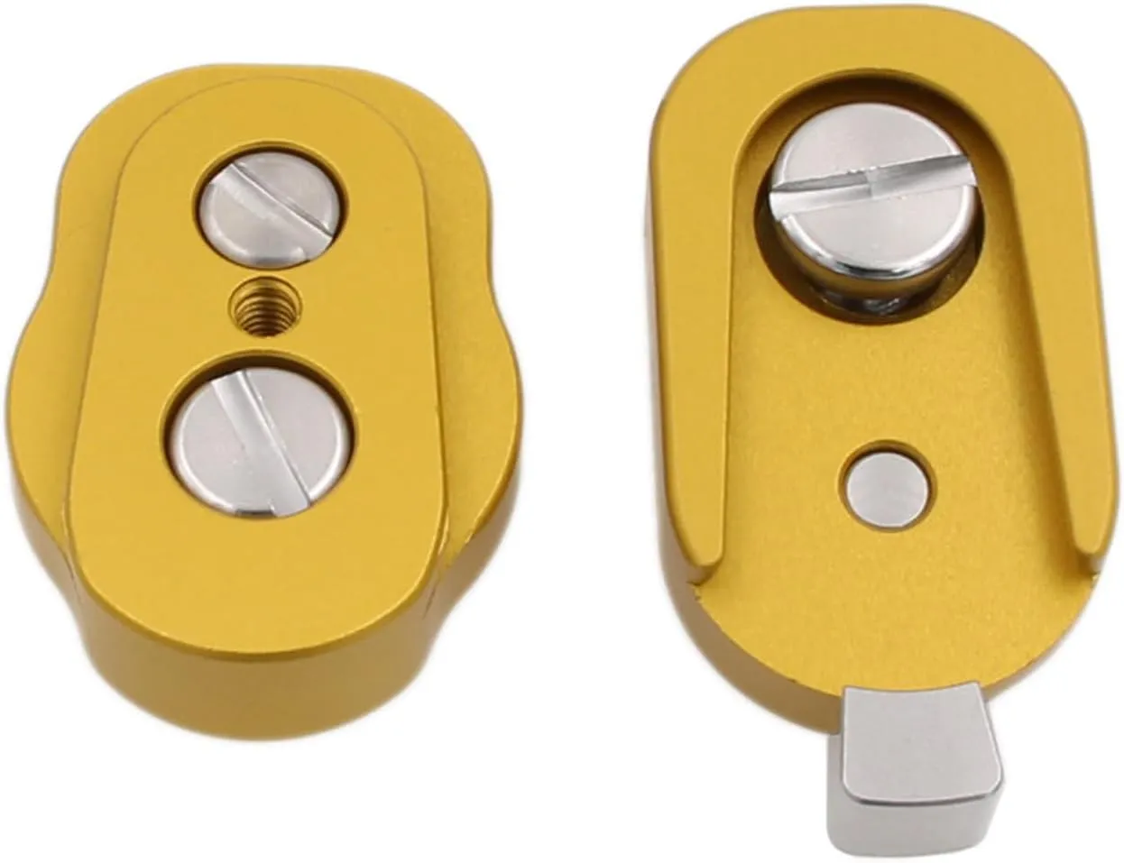 Quick Release Lock Mount Plate Bracket for ARRI RED Camera Monitor Wireless Focus Motor 3/8" 1/4 Screw (Yellow)