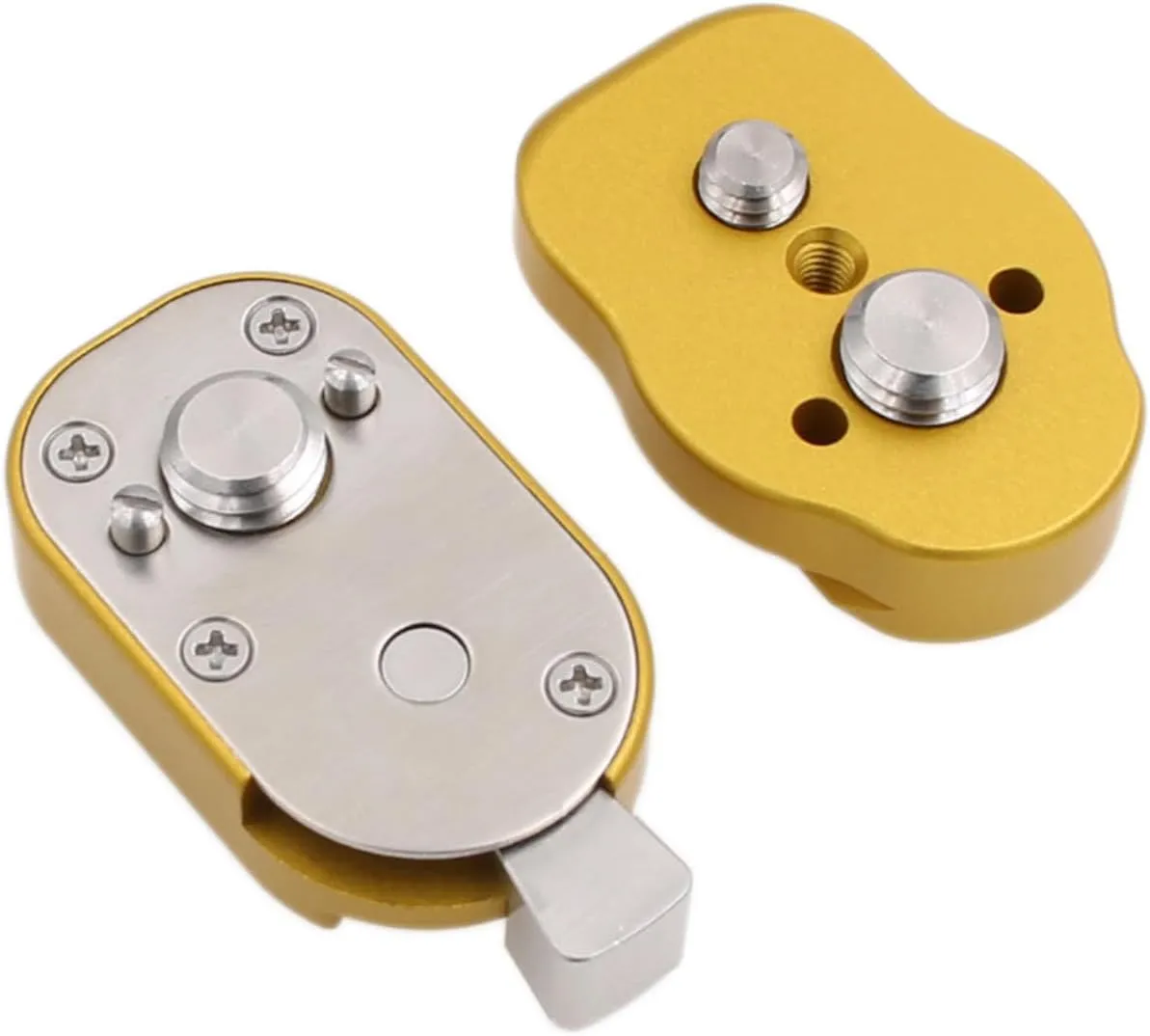 Quick Release Lock Mount Plate Bracket for ARRI RED Camera Monitor Wireless Focus Motor 3/8" 1/4 Screw (Yellow)