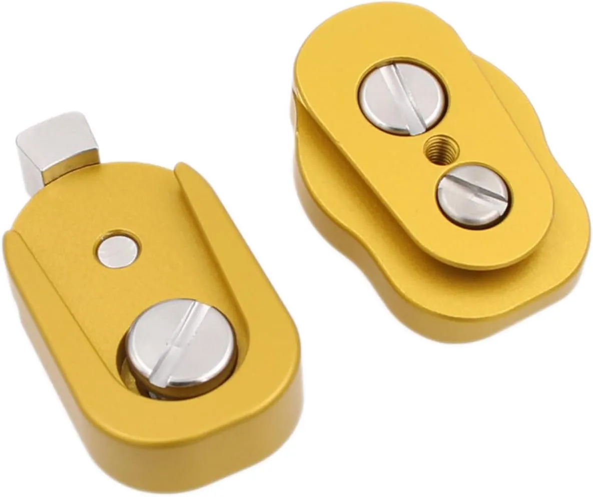 Quick Release Lock Mount Plate Bracket for ARRI RED Camera Monitor Wireless Focus Motor 3/8" 1/4 Screw (Yellow)