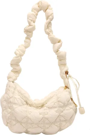 Quilted Shoulder Bag Puffer Handbag Crossbody Purse Padded Cloud Hobo Bag with Adjustable Strap