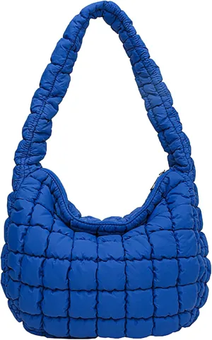 Quilted Tote Bag for Women Puffer Bag Lightweight Padding Shoulder Purse Hobo Bags Satchel Handbag Cloud Bags with Zip 2025