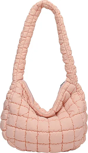 Quilted Tote Bag for Women Puffer Bag Lightweight Padding Shoulder Purse Hobo Bags Satchel Handbag Cloud Bags with Zip 2025