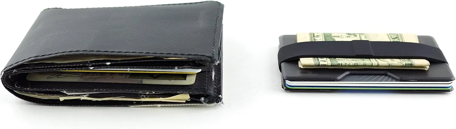 Radix One Slim Wallet - Minimalist Ultralight Polycarbonate Money Clip