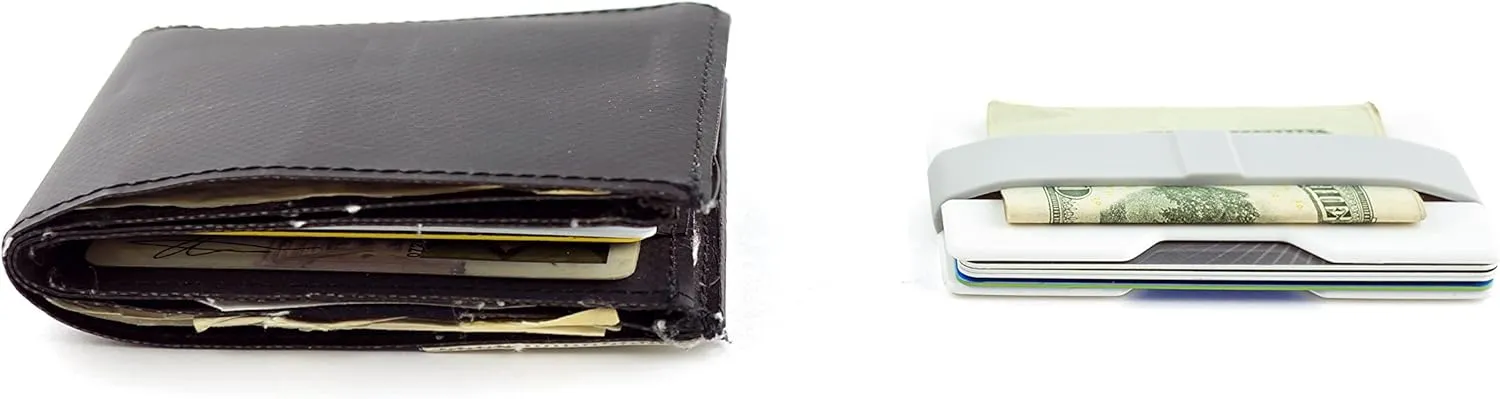 Radix One Slim Wallet - Minimalist Ultralight Polycarbonate Money Clip