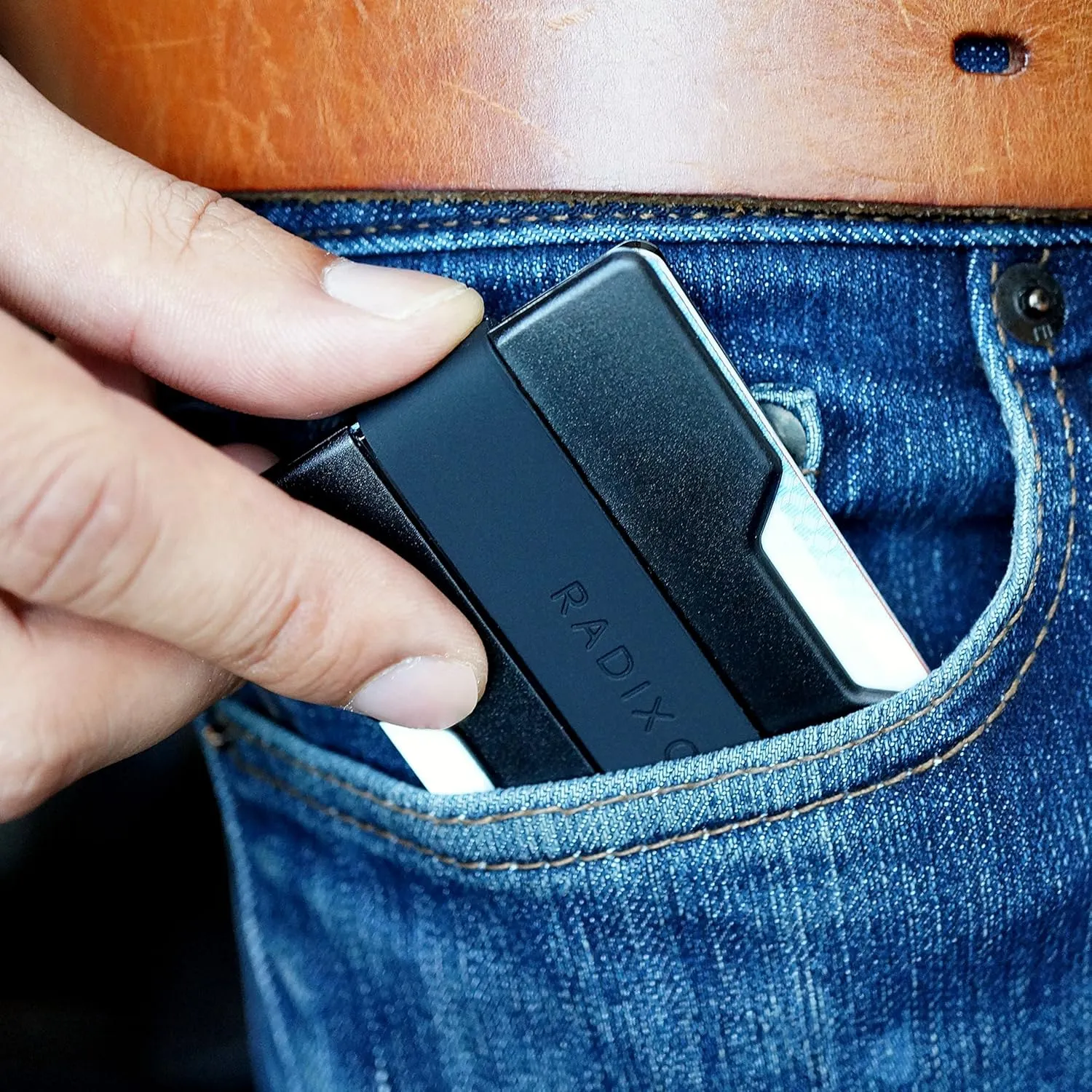 Radix One Slim Wallet - Minimalist Ultralight Polycarbonate Money Clip