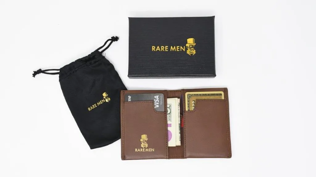 RareMen Signature Slim Leather Wallet and Card Holder