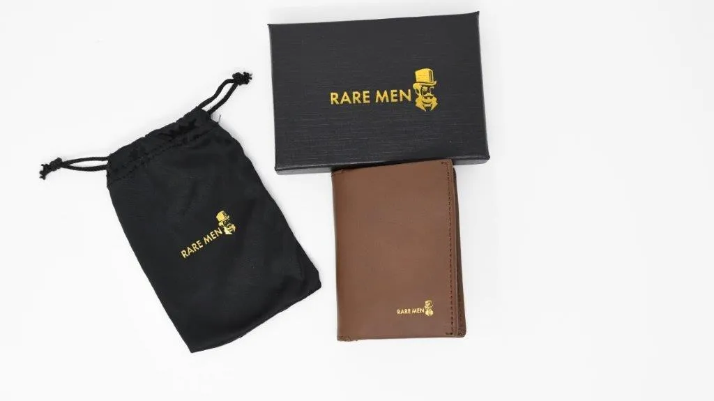 RareMen Signature Slim Leather Wallet and Card Holder