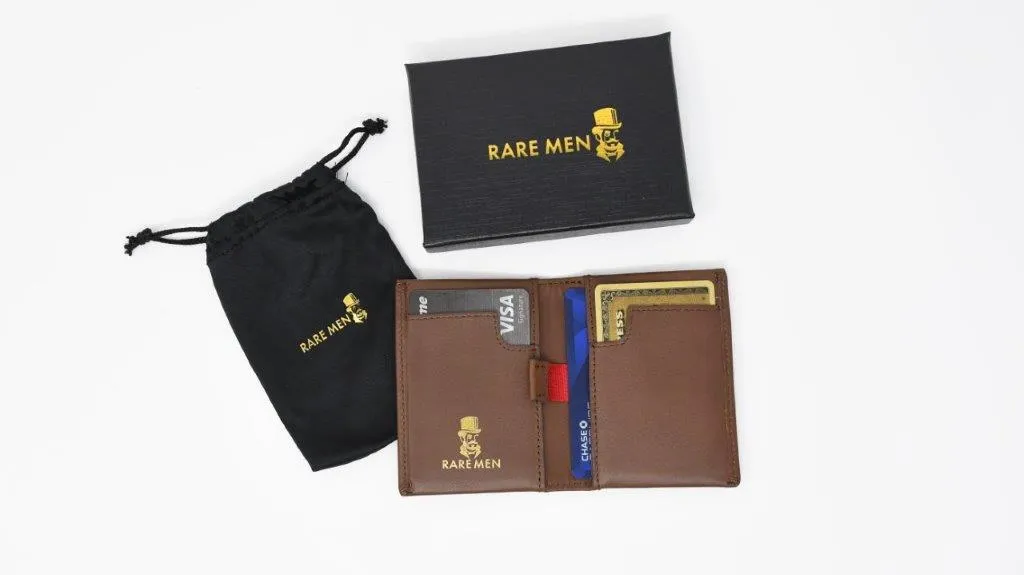 RareMen Signature Slim Leather Wallet and Card Holder